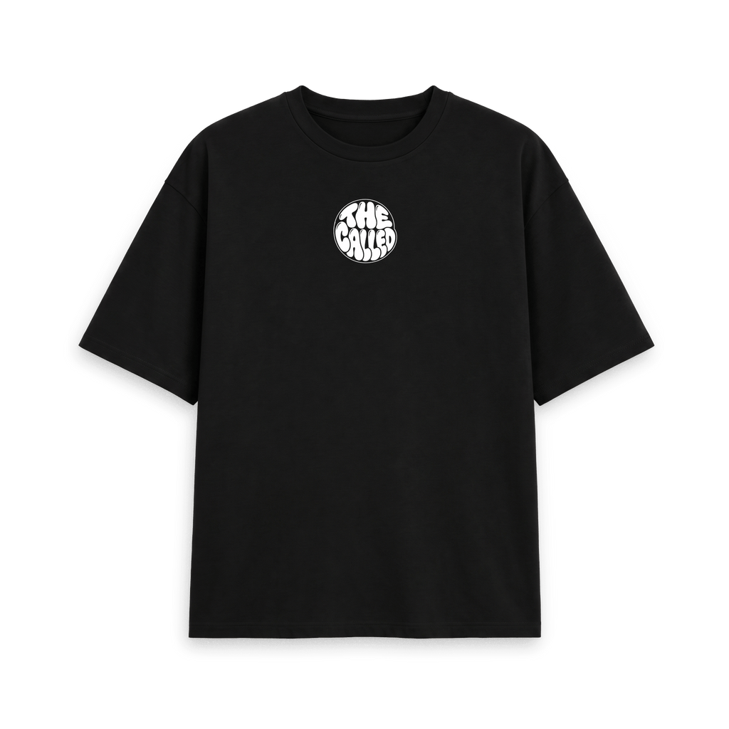 Black Printed T-shirt Front
