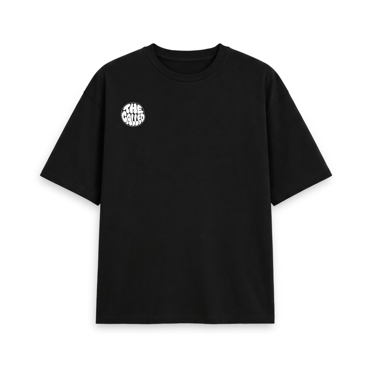 Black Printed T-shirt Front