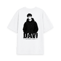 White Printed T-shirt Back