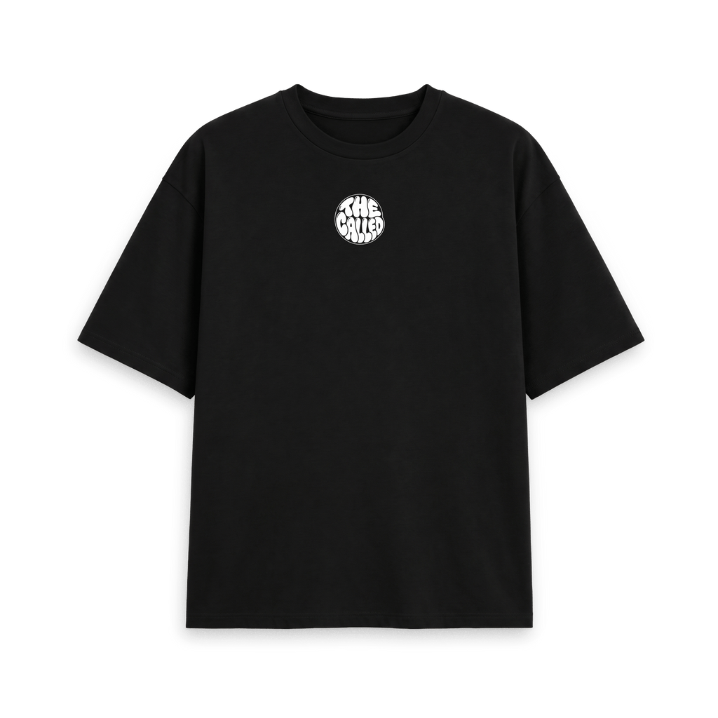 Black Printed T-shirt Front