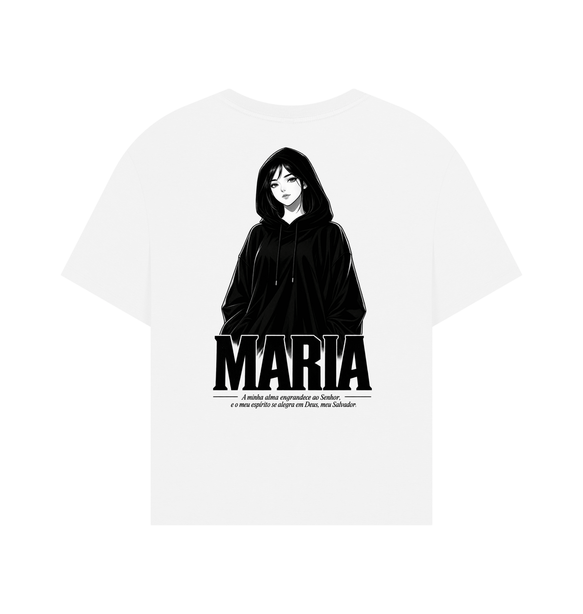 White Printed T-shirt Back