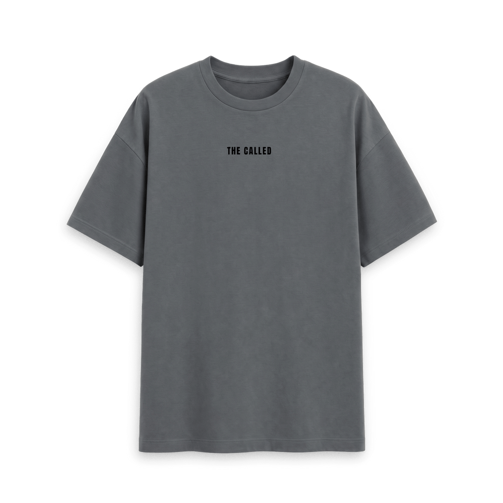 Slate Grey Printed T-shirt Front