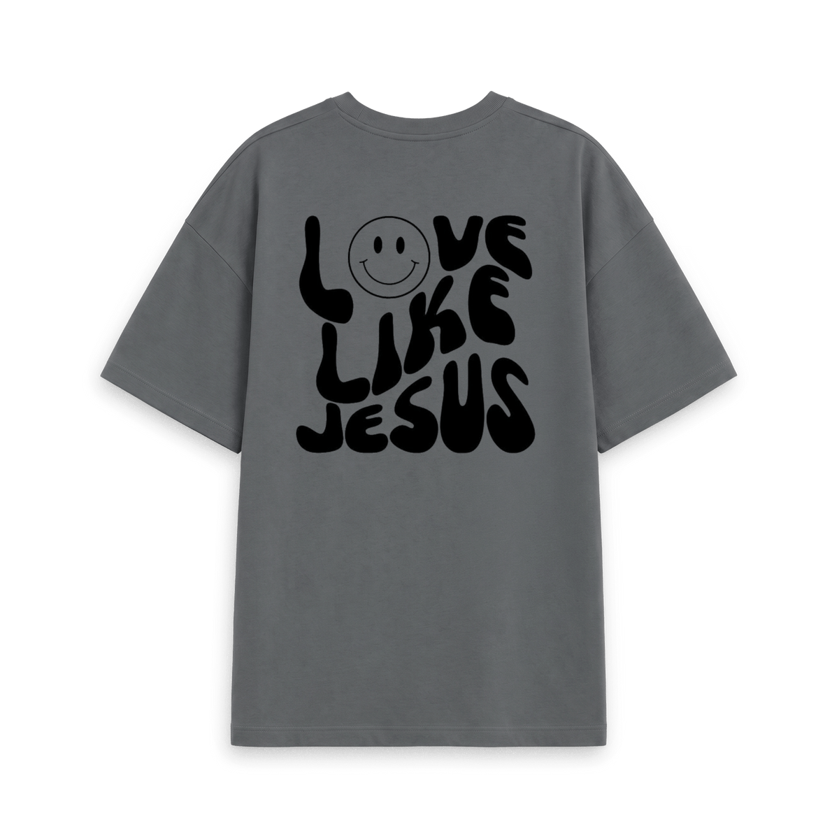 Slate Grey Printed T-shirt Back