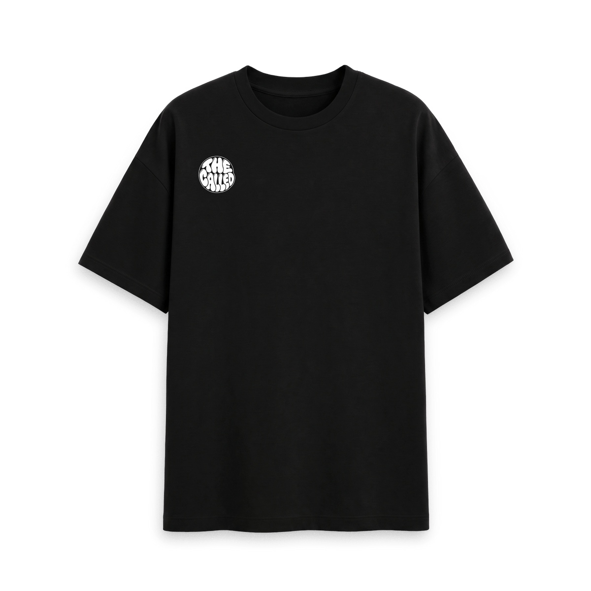 Black Printed T-shirt Front