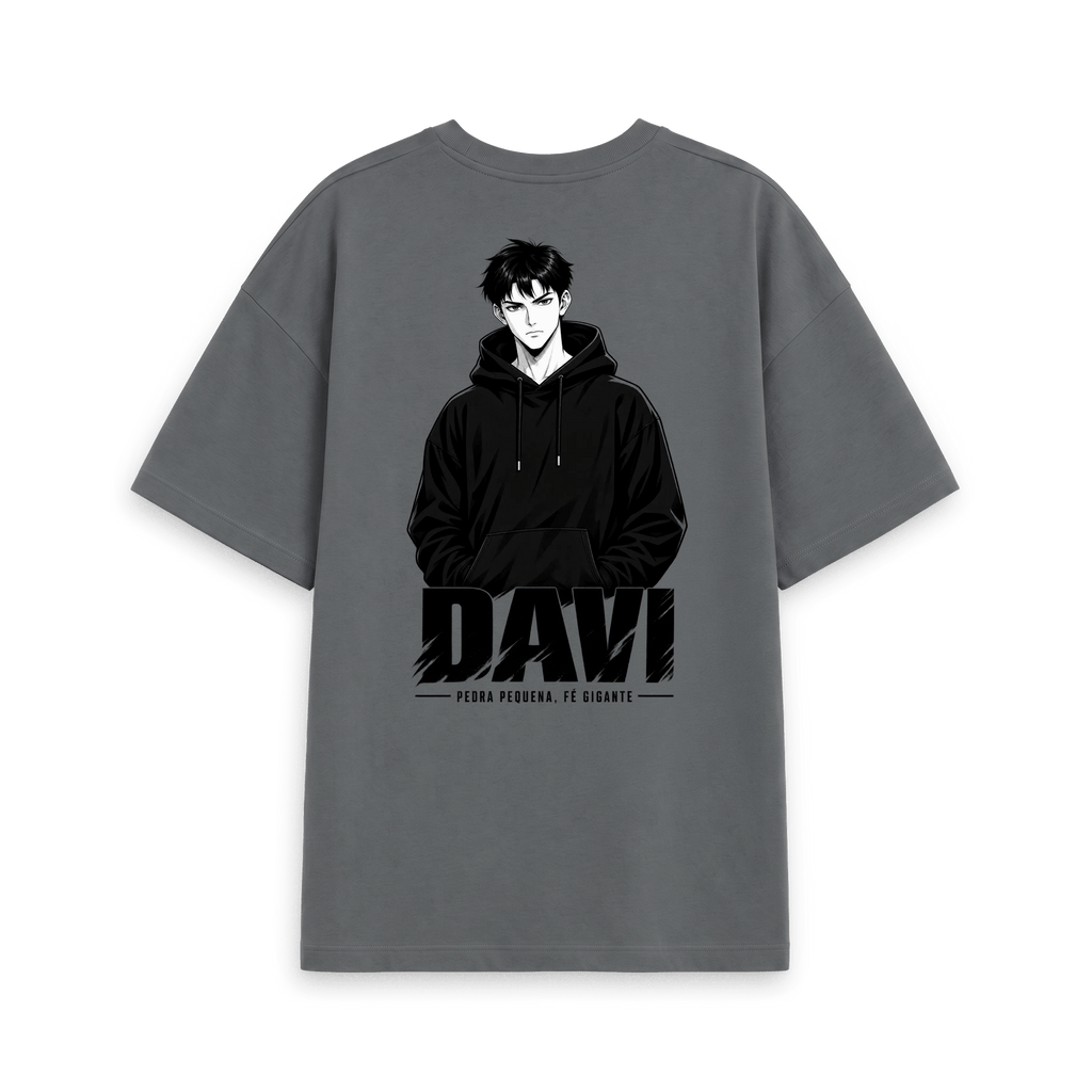 Slate Grey Printed T-shirt Back
