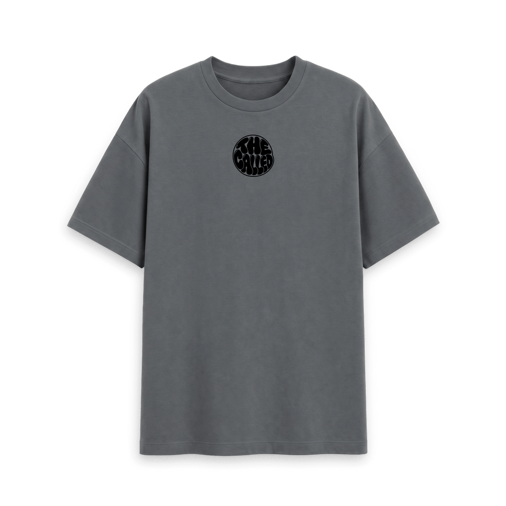 Slate Grey Printed T-shirt Front