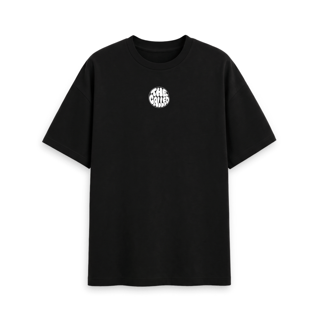 Black Printed T-shirt Front