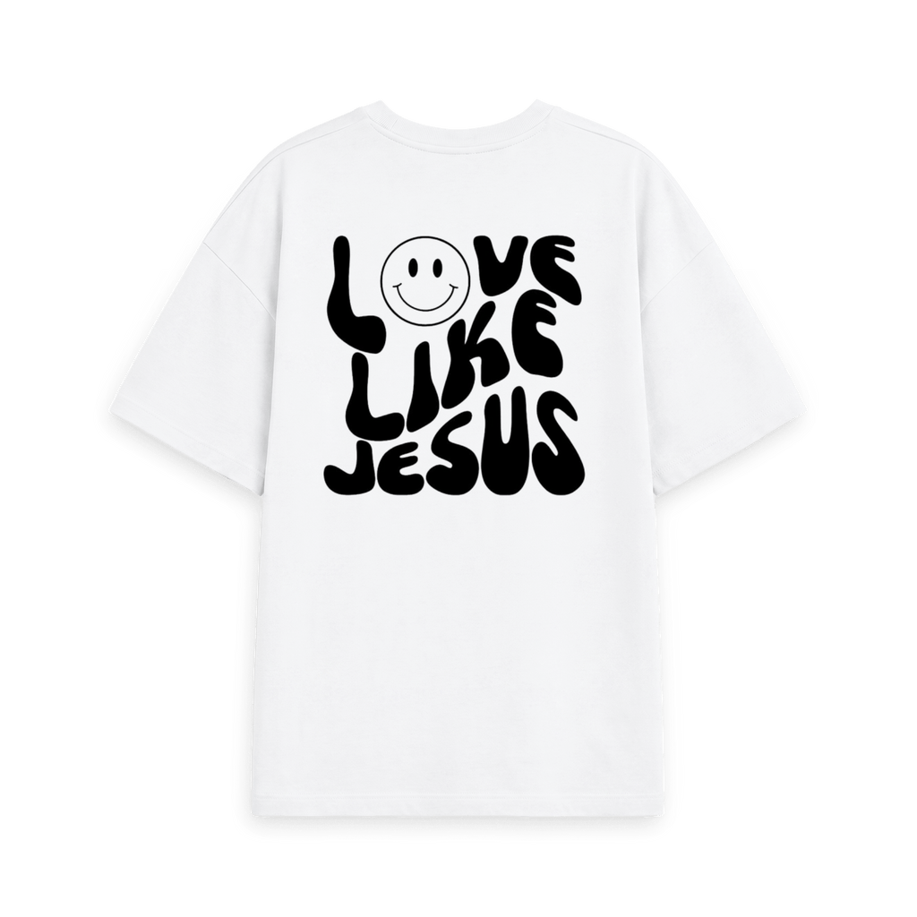 White Printed T-shirt Back