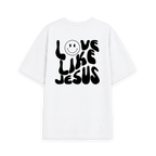 White Printed T-shirt Back